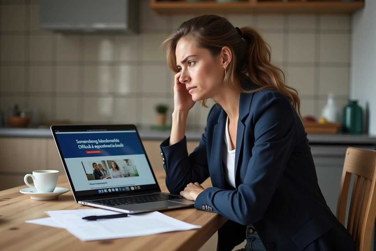 Femme en recherche d'emploi consultant les conditions d'indemnisation chômage ARE après un licenciement