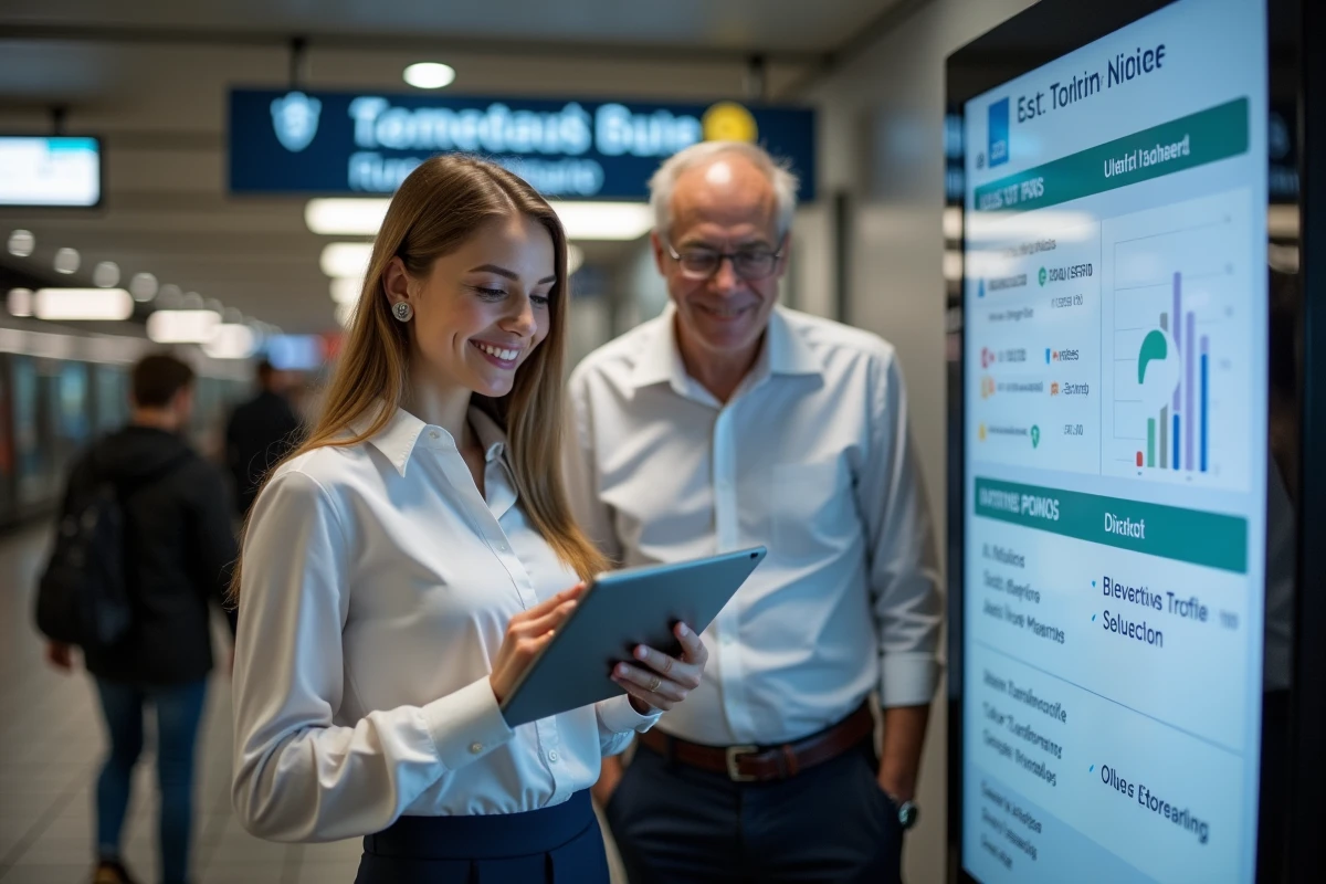 Jeune femme expliquant l